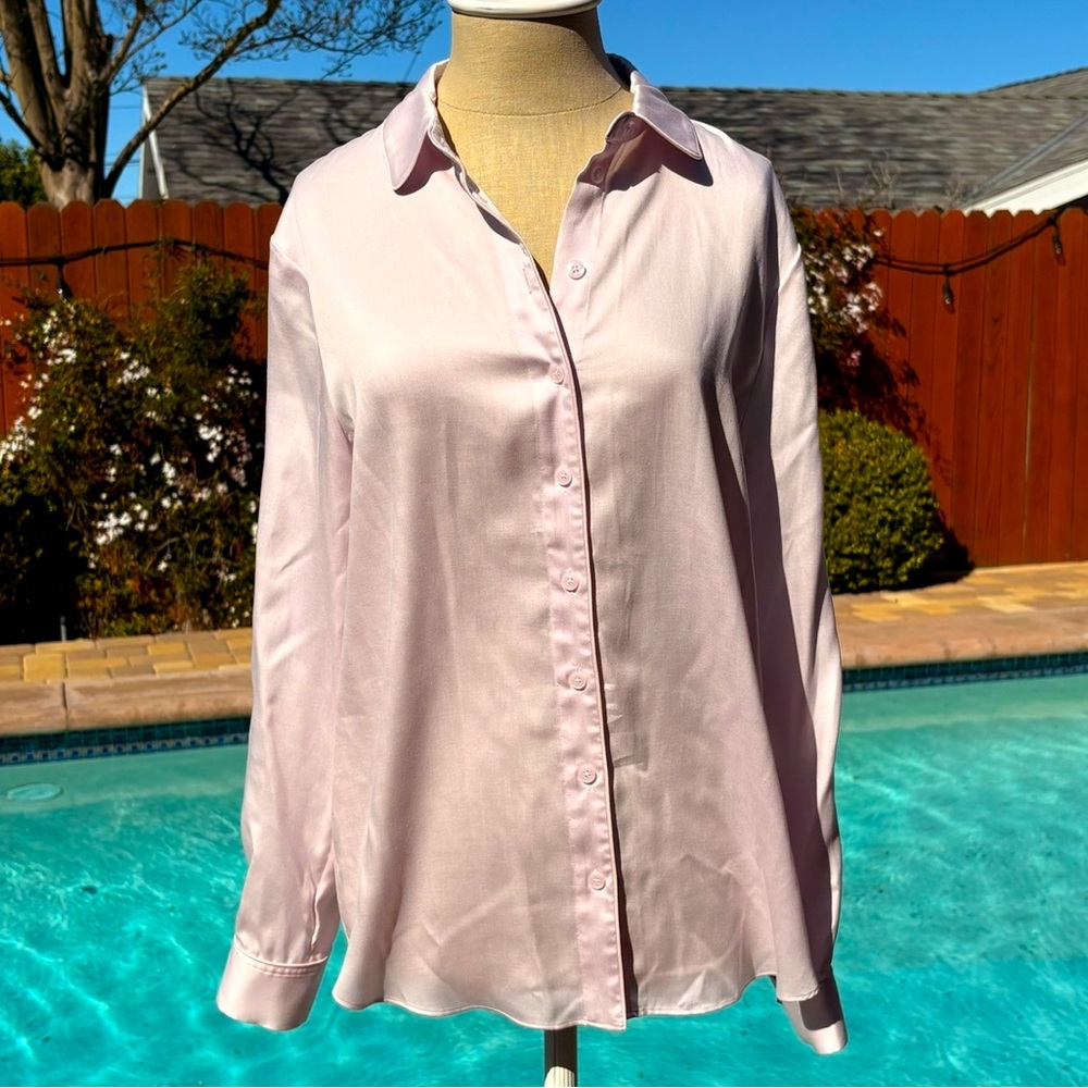 Darling Society Blush Pink Button Up Shirt